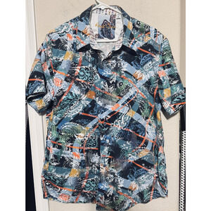Robert Graham Short Sleeve Hawaiian Shirt Mens XL Classic fit 100% cotton Luau
